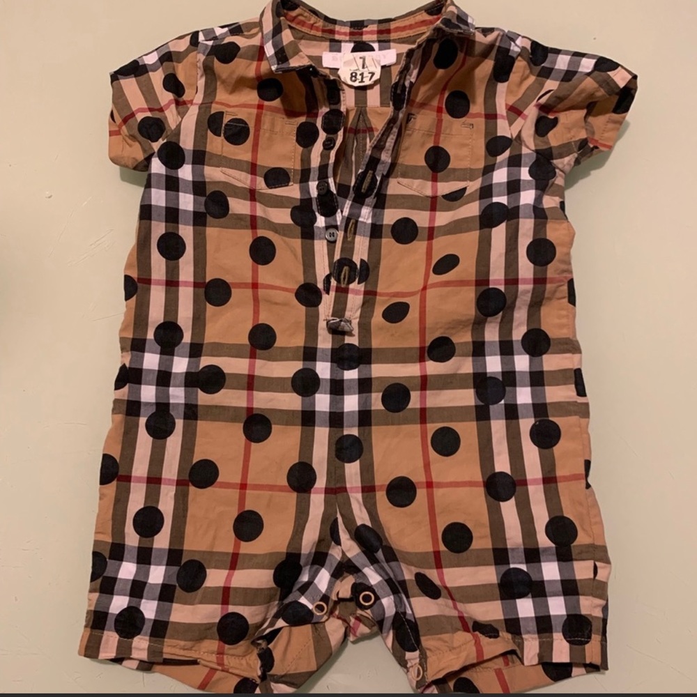 Burberry baby romper 9m